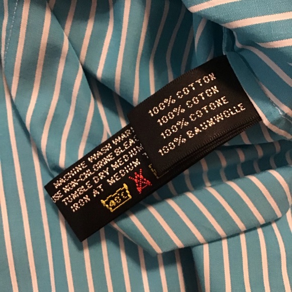 Ralph Lauren Black Label Women’s Button Up Shirt Striped Blue/White - Picture 10 of 10